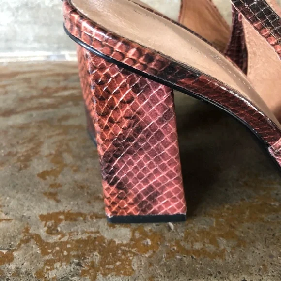 Chinese Laundry pink snake sling back pump - Picture 7 of 11